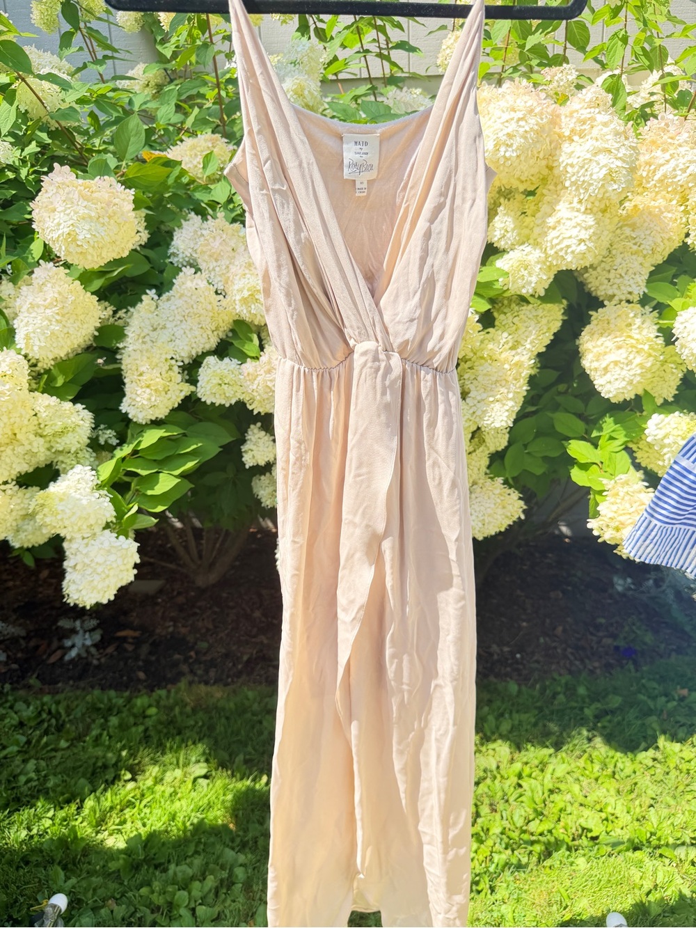 Rory Beca Strapless Pale Blush Maxi Dress